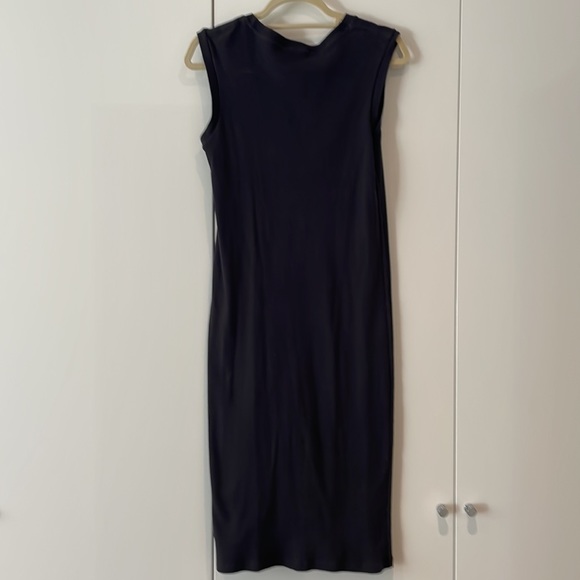 *SOLD* - EUC AMO Sleeveless Ribbed Dress Vintage Black - small - Picture 4 of 7
